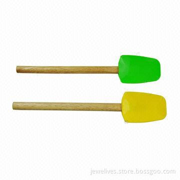11.5-inch new silicone spoonulas with wooden handle